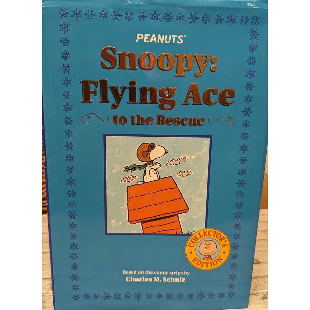 Snoopy Flyng Ace to the Rescue Hard Cover -Charlie Brown